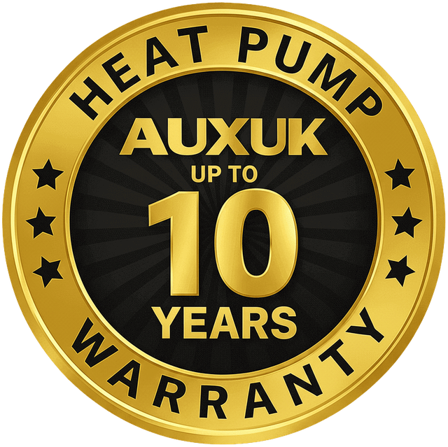 AUX UK heat pump warranty — up to 10 years